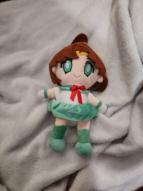 Green Sailor Girl Plush Toy - Cute Anime-Inspired Doll